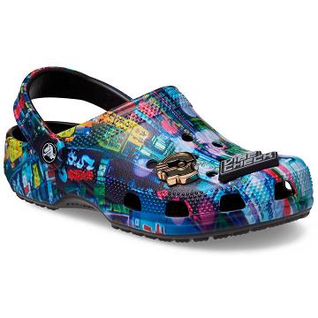 Crocs Classic Cyber Nights Women's Clogs Multicolor | Australia 0145GSOL